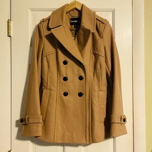 Express tan pea coat-women’s size small